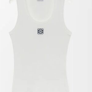 Loewe white  Tank Top with Black Logo
